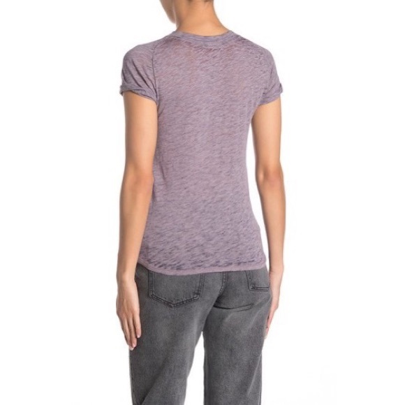 Free People Night Sky Marled Tee Purple Size Small NWT - Picture 2 of 2